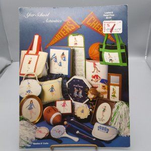 Vintage Cross Stitch Patterns, After School Activities by Peggy Dobbins, Needles